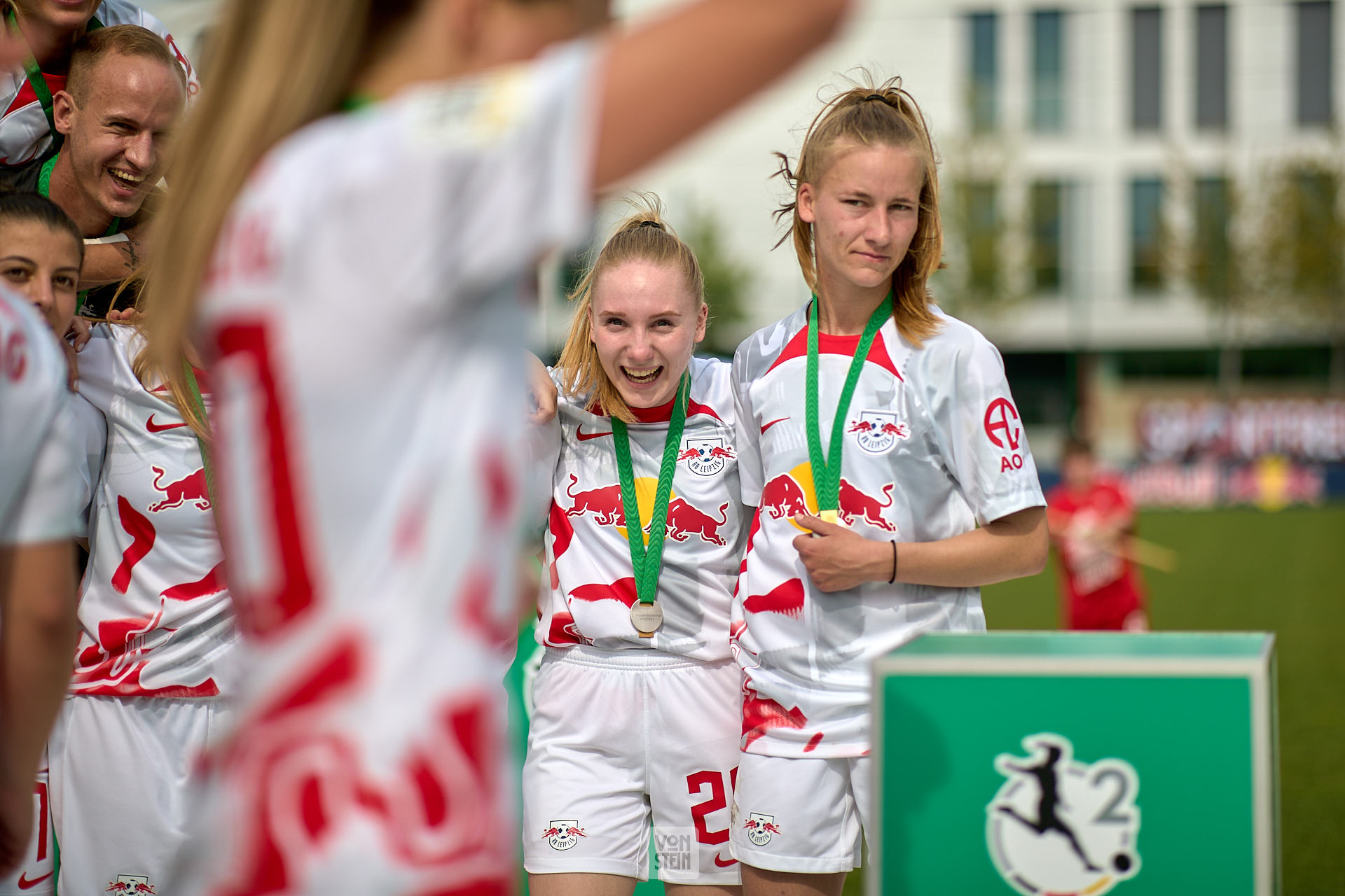 21.05.2023, GER, Frauenfußball, 2. BL, 2022 2023, RB Leipzig - FSV Gütersloh, Meisterinnenehrung