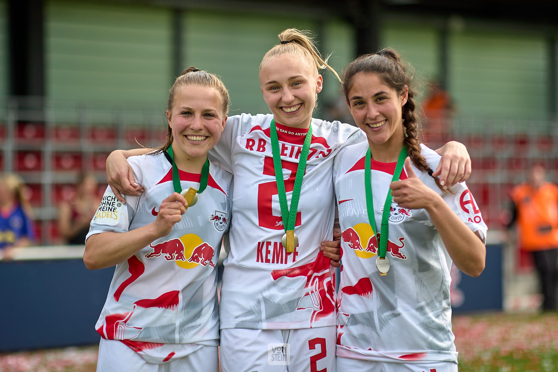 21.05.2023, GER, Frauenfußball, 2. BL, 2022 2023, RB Leipzig - FSV Gütersloh, Meisterinnenehrung