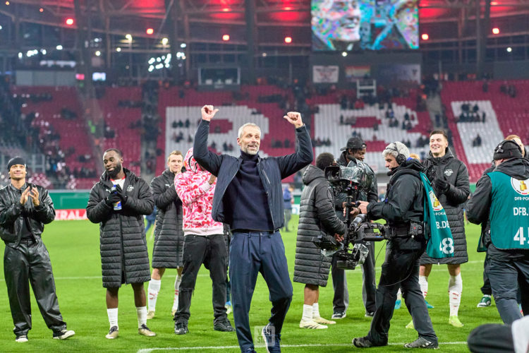 04.12.2024, Fußball, Männer, DFB-Pokal, Achtelfinale, 2024 2025, RB Leipzig - Eintracht Frankfurt